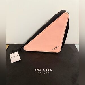 Prada Pink and Black Beauty Pouch. Full Inclusion NWT